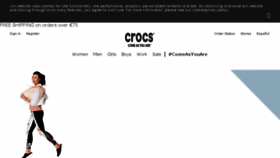 What Crocs.no website looked like in 2018 (5 years ago)