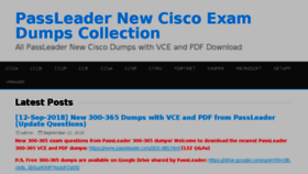 What Ciscobraindump.com website looked like in 2018 (5 years ago)