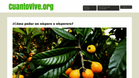 What Cuantovive.org website looked like in 2018 (5 years ago)
