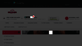 What Cakeanytime.in website looked like in 2018 (6 years ago)