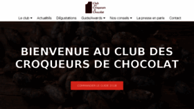 What Croqueurschocolat.com website looked like in 2018 (5 years ago)