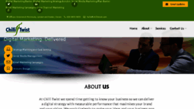 What Chillitwist.com website looked like in 2018 (5 years ago)