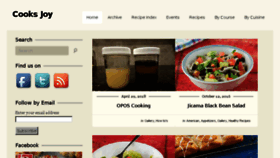 What Cooksjoy.com website looked like in 2018 (5 years ago)