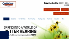 What Crawfordsvilleaudiology.com website looked like in 2018 (5 years ago)