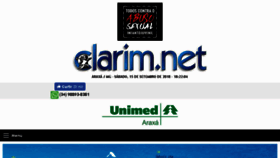 What Clarim.net.br website looked like in 2018 (5 years ago)