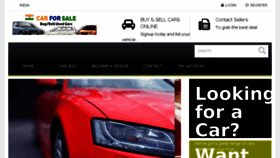 What Carforsale.in website looked like in 2018 (5 years ago)