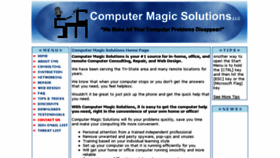 What Computermagicsolutions.com website looked like in 2018 (5 years ago)
