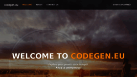 What Codegen.eu website looked like in 2018 (5 years ago)