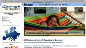 What Camping-in-europa.nl website looked like in 2018 (5 years ago)