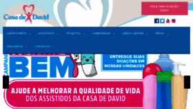 What Casadedavid.org.br website looked like in 2018 (5 years ago)