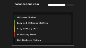 What Cocobonbons.com website looked like in 2018 (5 years ago)