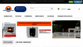 What Chimeneasmediterranea.com website looked like in 2018 (5 years ago)