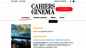 What Cahiersducinema.com website looked like in 2018 (5 years ago)