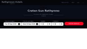 What Cretan-sun-rethymno.rethymno-hotels.com website looked like in 2018 (5 years ago)