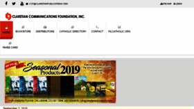 What Claretianpublications.com website looked like in 2018 (5 years ago)
