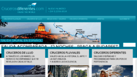 What Crucerosdiferentes.com website looked like in 2018 (5 years ago)