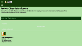 What Chemiefanforum.de website looked like in 2018 (5 years ago)