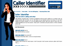 What Calleridentifier.com website looked like in 2018 (5 years ago)
