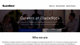 What Careers.blackrock.com website looked like in 2018 (5 years ago)