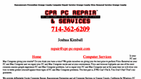 What Cpr-pc-repair.com website looked like in 2018 (5 years ago)