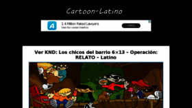 What Cartoon-latino.com website looked like in 2018 (5 years ago)