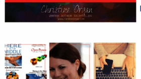 What Christineorgan.com website looked like in 2018 (5 years ago)