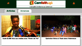 What Camfaith.info website looked like in 2018 (5 years ago)