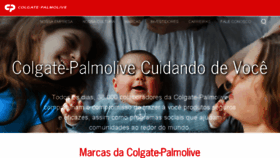What Colgatepalmolive.com.br website looked like in 2018 (5 years ago)