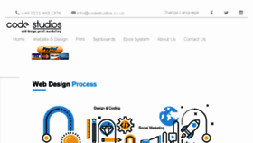 What Codestudios.co.uk website looked like in 2018 (5 years ago)