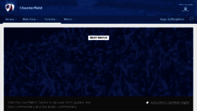 What Chesterfield-fc.co.uk website looked like in 2018 (5 years ago)