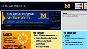 What Ctools.umich.edu website looked like in 2018 (5 years ago)