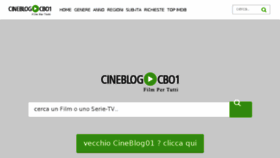 What Cineblog-cb01.it website looked like in 2018 (5 years ago)