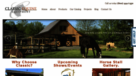 What Classic-equine.com website looked like in 2018 (5 years ago)
