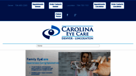 What Carolinaeyecarenc.com website looked like in 2018 (5 years ago)