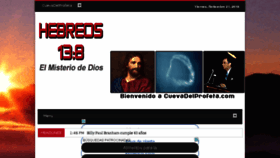 What Cuevadelprofeta.com website looked like in 2018 (5 years ago)