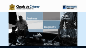 What Claudedecrissey.com website looked like in 2018 (5 years ago)