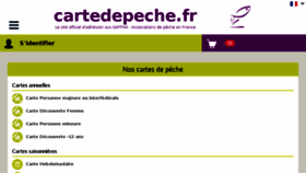 What Cartedepeche.fr website looked like in 2018 (5 years ago)