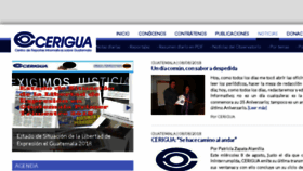 What Cerigua.org website looked like in 2018 (5 years ago)