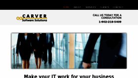 What Carver.solutions website looked like in 2018 (5 years ago)