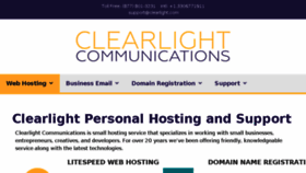 What Clearlight.com website looked like in 2018 (5 years ago)