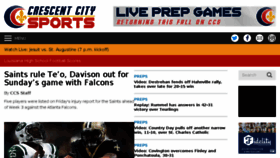 What Crescentcitysports.com website looked like in 2018 (5 years ago)