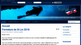 What Codep79-plongee.fr website looked like in 2018 (5 years ago)