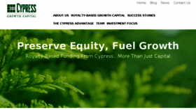 What Cypressgrowthcapital.com website looked like in 2018 (5 years ago)