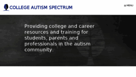 What Collegeautismspectrum.com website looked like in 2018 (5 years ago)