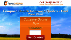 What Compare-health-quotes.com website looked like in 2018 (5 years ago)