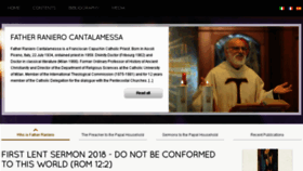 What Cantalamessa.org website looked like in 2018 (5 years ago)