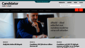 What Candidator.se website looked like in 2018 (7 years ago)