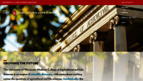What Cals.wisc.edu website looked like in 2018 (5 years ago)
