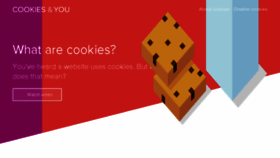 What Cookiesandyou.com website looked like in 2018 (5 years ago)