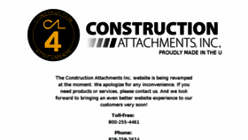 What Constructionattachmentsinc.com website looked like in 2018 (5 years ago)